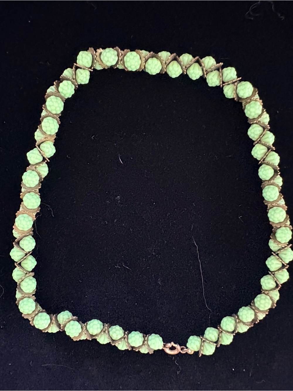 Handcrafted Mint Green Bead Necklace